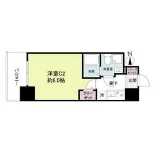 セレニテ北久宝寺【9階】の間取り