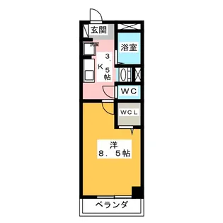 ビッグフィールド【2階】の間取り