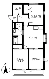 レジデンスミズコシ【3階】の間取り