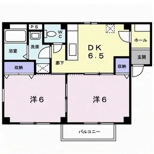 プラシード【2階】の間取り