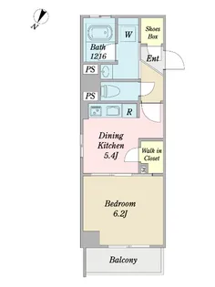 オークスクエア新川【3階】の間取り