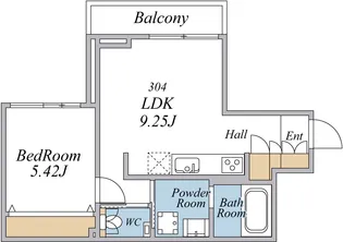 エクセルシオール荏原町【3階】の間取り