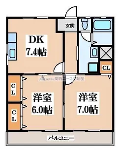 サンハイム東丘【2階】の間取り