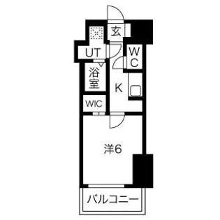 W-STYLE難波【14階】の間取り