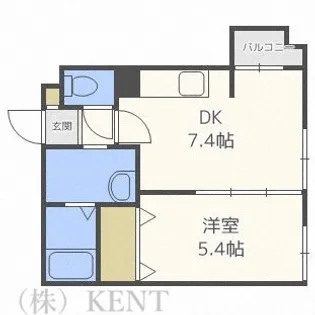 シャトーアンジュラス【2階】の間取り
