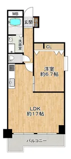 グランシャリオ【7階】の間取り