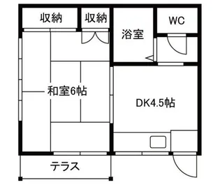 第五小林ハイツ【1階】の間取り