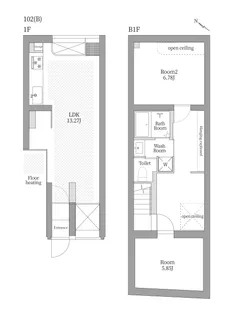 ARK HOUSE 小石川【1階】の間取り