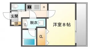 アリビオ千里豊津【2階】の間取り