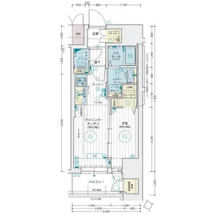 エステムコート名古屋葵【5階】の間取り