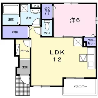 エスポワールコート【1階】の間取り