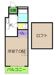 ラ・メール知寄I【4階】の間取り