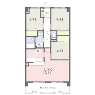 モジュールハート【2階】の間取り