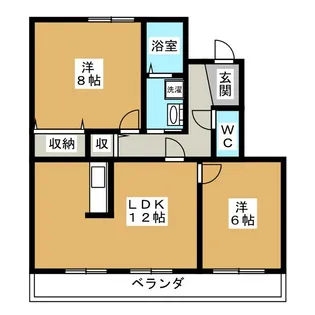 コージーコート和【1階】の間取り