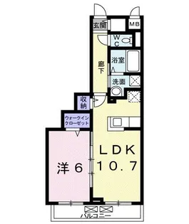 カーサ ドルチェ【2階】の間取り