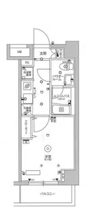 スカイコート川崎京町【4階】の間取り
