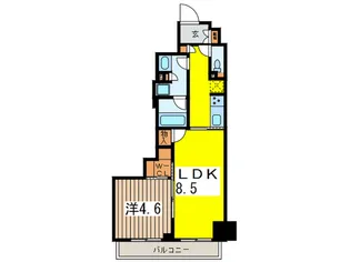 ザパークハビオ日本橋箱崎町【3階】の間取り