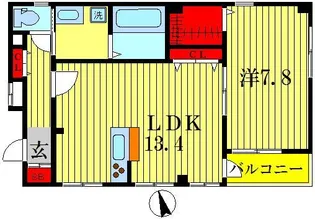 アルティスタIII【2階】の間取り