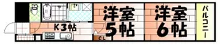 ラフィーネ到津学園通り【4階】の間取り