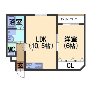 メイユール【3階】の間取り