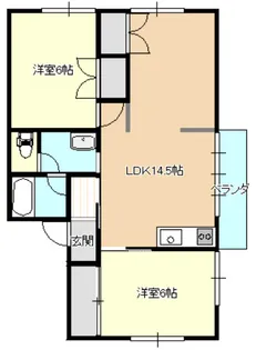 コーポラス西【2階】の間取り