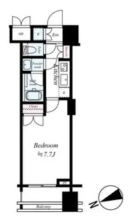 パレステュディオ新宿御苑駅前【9階】の間取り