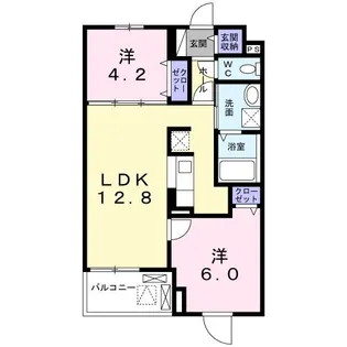 ファイン【1階】の間取り