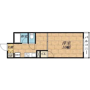 コージーコートYODOI-II【3階】の間取り