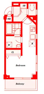 SKレジデンス寺前【4階】の間取り