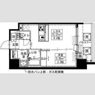 S-RESIDENCE難波西alter【3階】の間取り