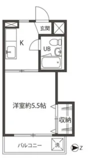 ヤシマハイツ【1階】の間取り