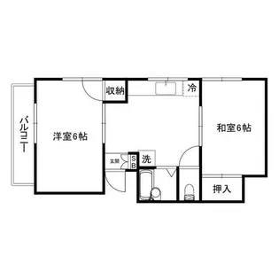 第1ハイツ石川(ダイイチハイツイシカワ)【2階】の間取り