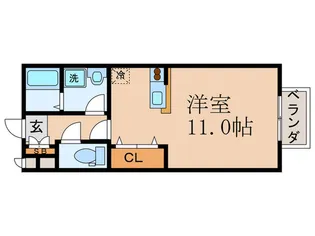 エスポワ-ルA棟【2階】の間取り