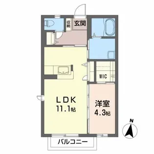 シャーメゾン SADA・A【2階】の間取り