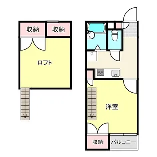 セイラBOX東貝沢B【2階】の間取り