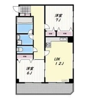 コートハイム横浜【4階】の間取り