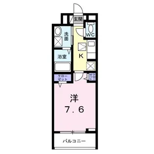 リバーバッグ II【1階】の間取り