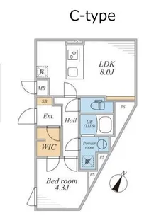 LEGALAND三軒茶屋South【2階】の間取り