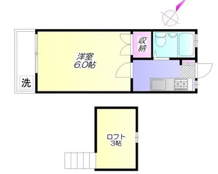 フラワーハイツ【2階】の間取り