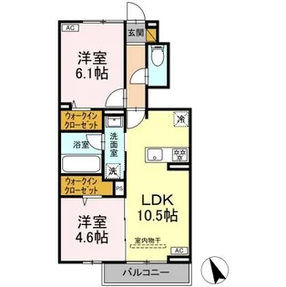 バイヤンツリーばんどう【1階】の間取り
