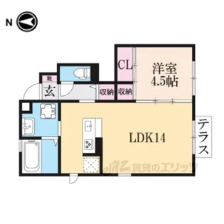 メゾンラ・セーヌ【1階】の間取り