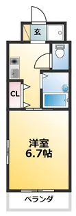 エクセレント上新11【6階】の間取り