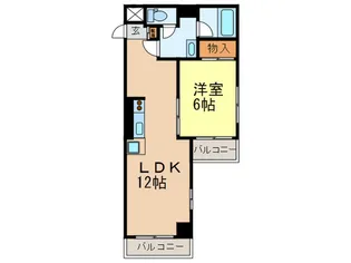 中銀マーブルマンシオン新宿5【4階】の間取り