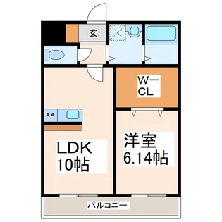 メリホジュール保田窪【1階】の間取り