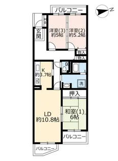 URシティコート元住吉【1階】の間取り