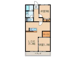 第一サンハイツ大森【1階】の間取り