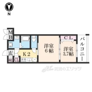 CRESTTAPP京都二条【3階】の間取り
