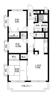 日神パレステージ深谷【4階】の間取り