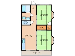 南町ハイツ【3階】の間取り