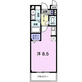 ハイツ 北三国【3階】の間取り
